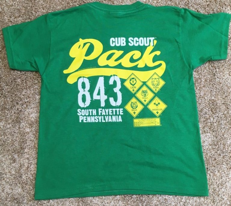 Pack Class B T-Shirt Orders | Cub Scout Pack 843